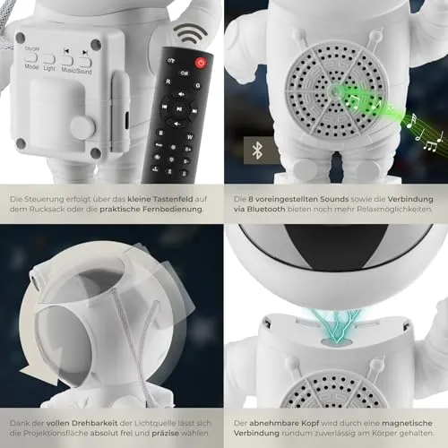 tectake LED Sternenhimmel Projector 4