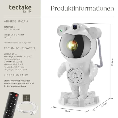 tectake LED Sternenhimmel Projector 6