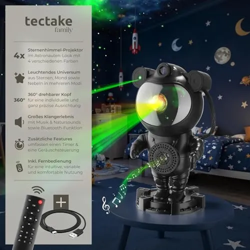 tectake LED Sternenhimmel Projektor