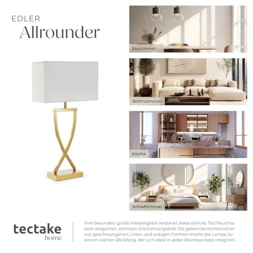 tectake Nachttischlampe 5