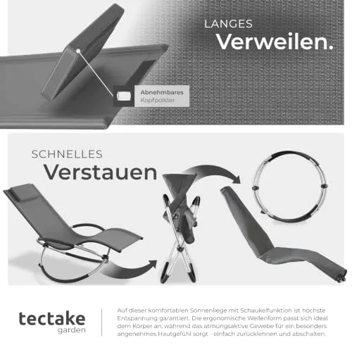 tectake Outdoor Schaukelstuhl 4