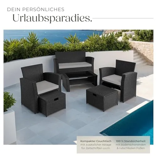 tectake Polyrattan 3