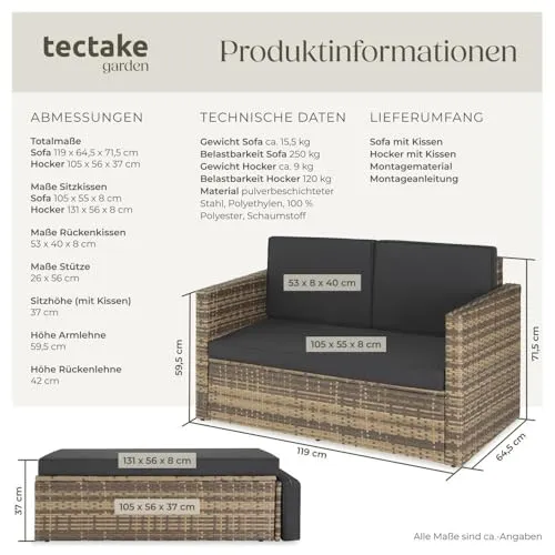 tectake Sofa Set 5