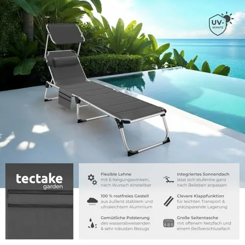 tectake Sonnenliege UC 2