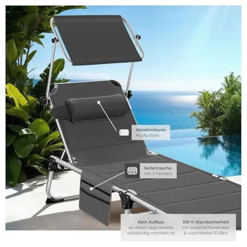 tectake Sonnenliege UC 4