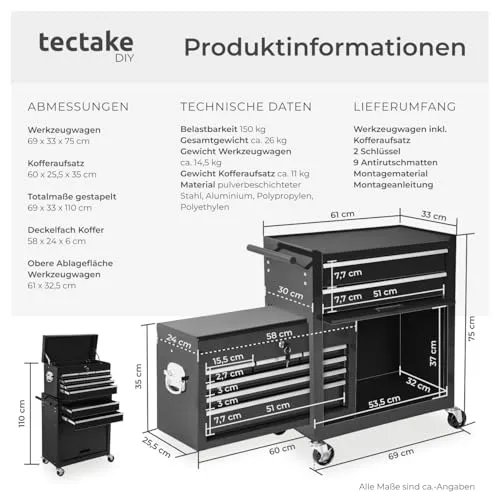tectake Werkstattwagen 2
