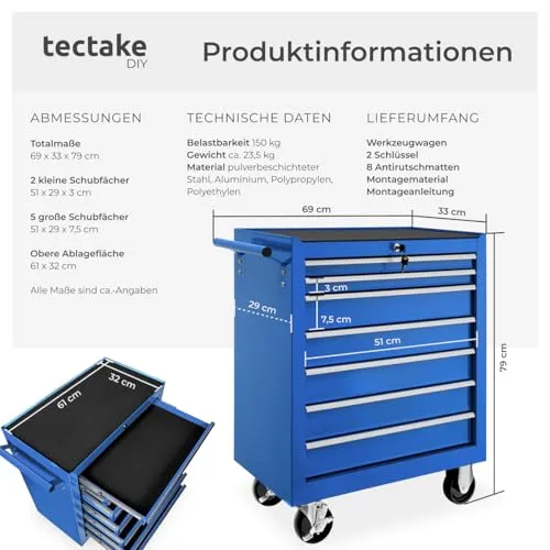 tectake Werkzeugwagen 2