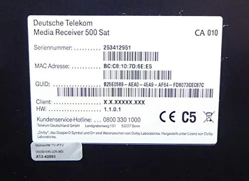 Telekom Media Receiver 500 Sat 4