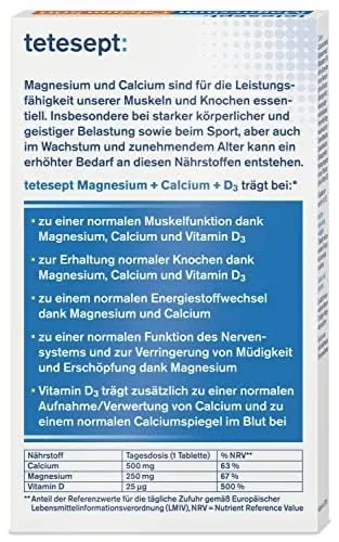tetesept Magnesium Calcium 500 2