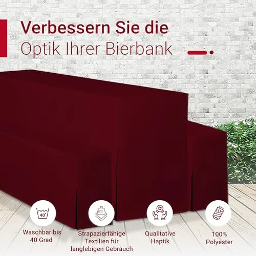TexDeko Biertischhusse Premium 4