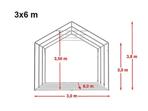 TOOLPORT Zelthalle 3x6 m 5