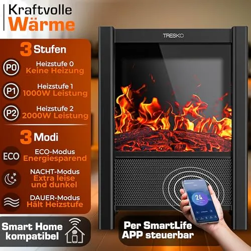 TRESKO Elektrokamin 3