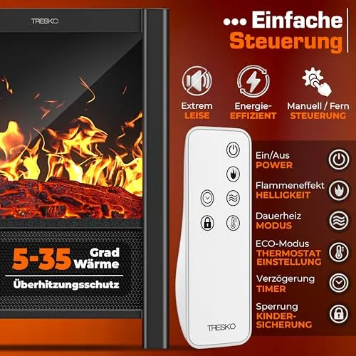 TRESKO Elektrokamin 5