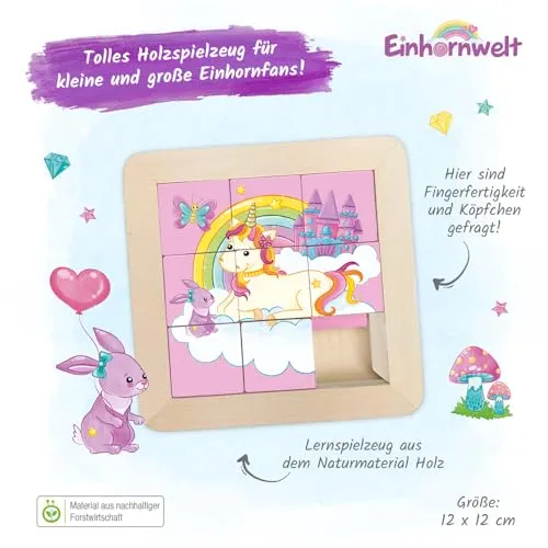 TROTSCH Schiebepuzzle Einhornwelt 2