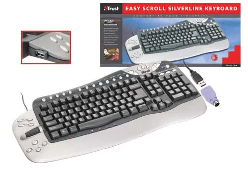 Trust Easy Scroll Silverline Keyboard