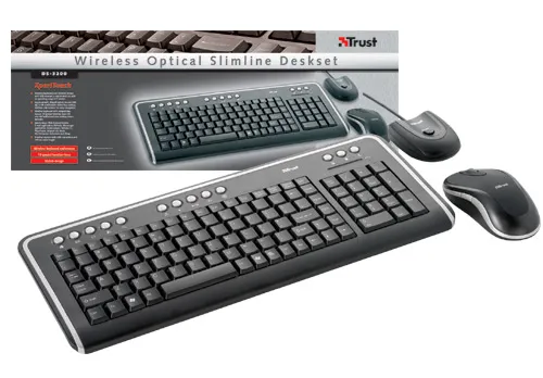 Trust Wireless Optical Slimline Deskset DS-3200