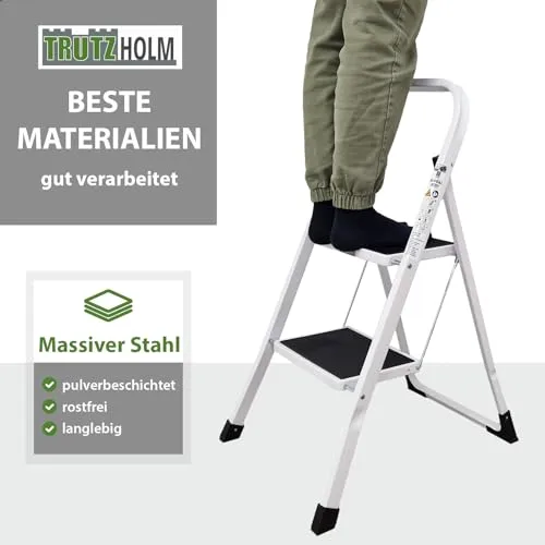 TRUTZHOLM Trittleiter 2 Stufen 4