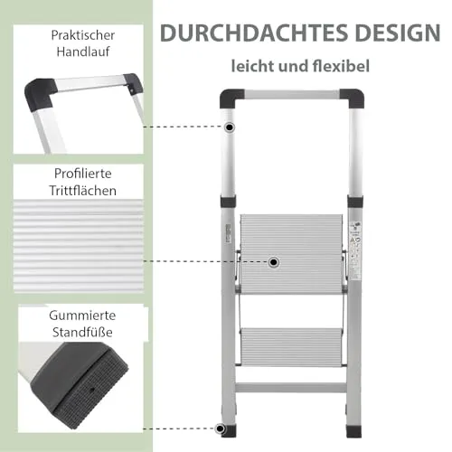 TRUTZHOLM Trittleiter 2-stufig 4