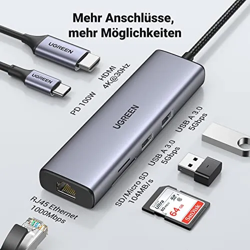 UGREEN UC 7 in 1 Dock Station 5