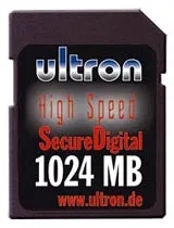 Ultron High Speed Secure Digital Card 1024 MB