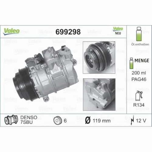 Valeo Kompressor 699298 5
