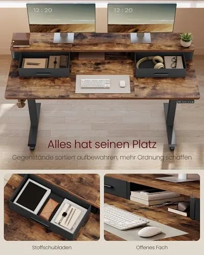 VASAGLE Höhenverstellbarer Schreibtisch UC 4