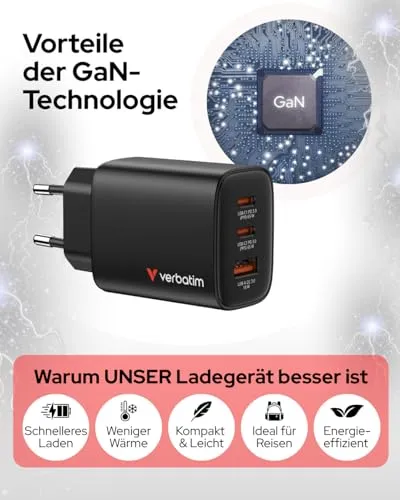 Verbatim Essentials GaN 65W 4