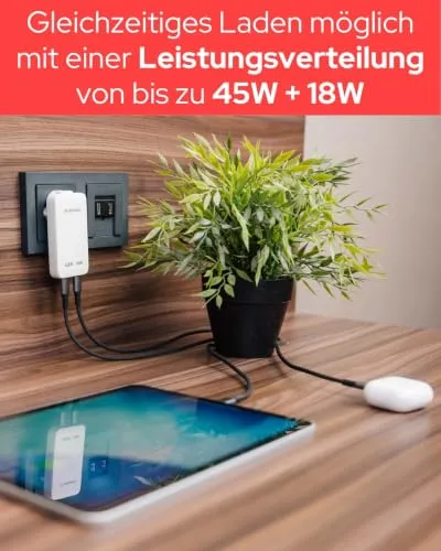 Verbatim Essentials Slim GaN 65W 3