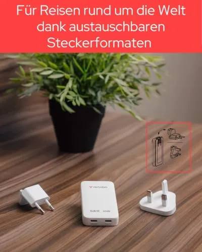Verbatim Essentials Slim GaN 65W 5