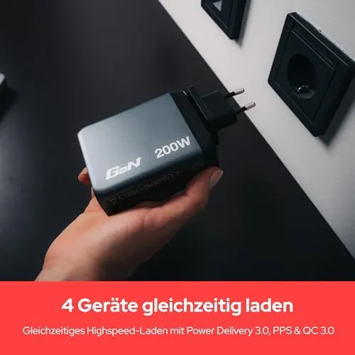 Verbatim GaN Charger 200 W 6