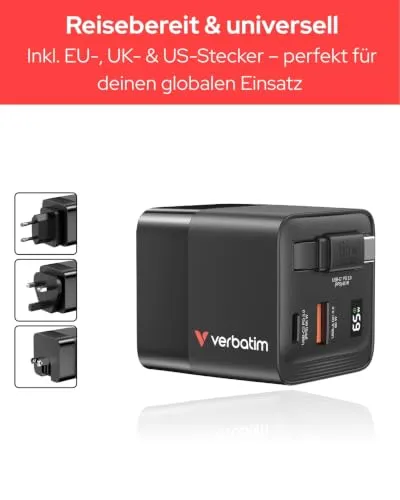 Verbatim GaN Charger 65W 3