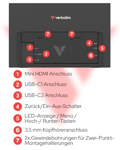Verbatim Portable Monitor UC 4