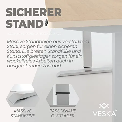 VESKA Höhenverstellbarer Schreibtisch UC 2