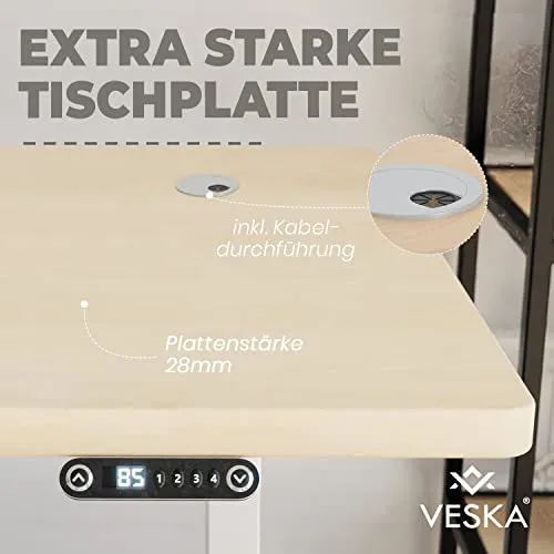 VESKA Höhenverstellbarer Schreibtisch UC 3