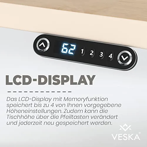 VESKA Höhenverstellbarer Schreibtisch UC 4