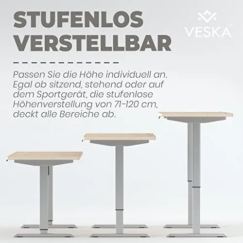 VESKA Höhenverstellbarer Schreibtisch UC 5