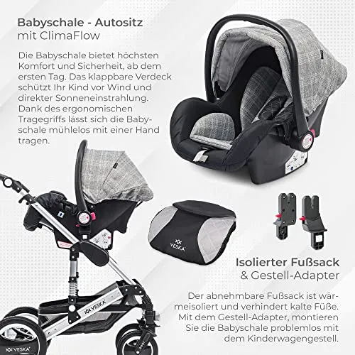 VESKA Kombi-Kinderwagen UC 4