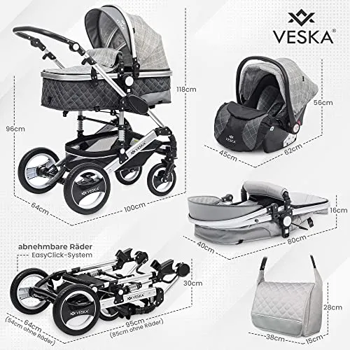VESKA Kombi-Kinderwagen UC 6
