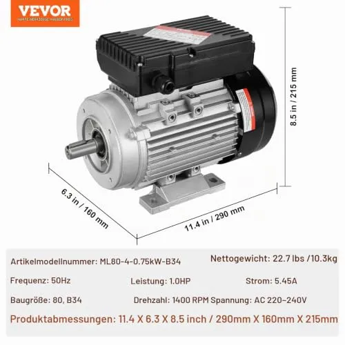 VEVOR 0,75 kW 6