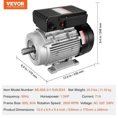 VEVOR 1,1 kW 6