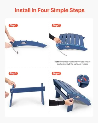 VEVOR Adirondack-Ottomane 4