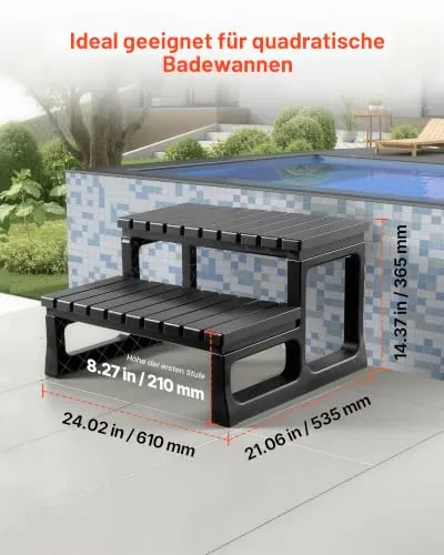 VEVOR Badewannenstufe UC 3