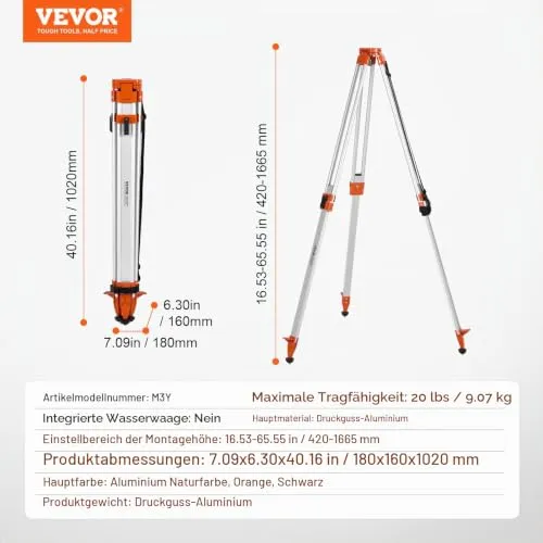 VEVOR Baustativ 3