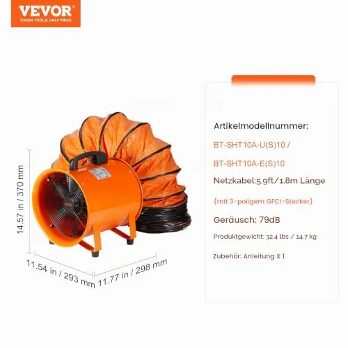 VEVOR Bauventilator 6