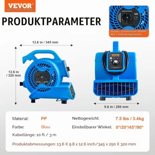 VEVOR Bodengebläse 7