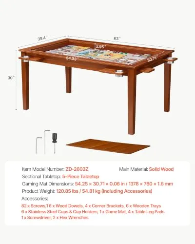 VEVOR Brettspieltisch 4
