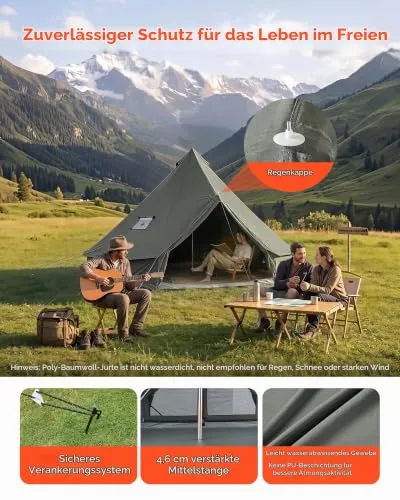 VEVOR Canvas-Glockenzelt UC 4