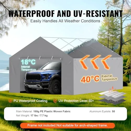 VEVOR Carport-Garagenzelt UC 3