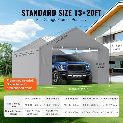 VEVOR Carport-Garagenzelt UC 4