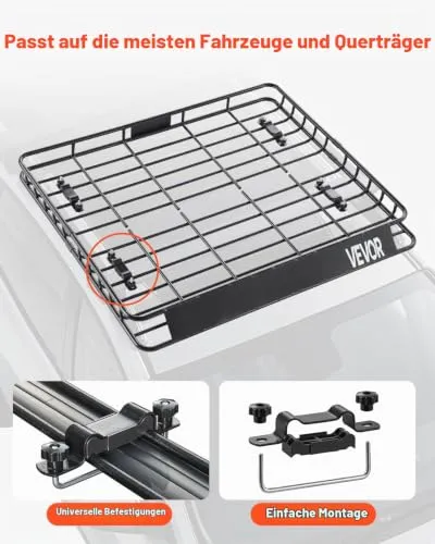 VEVOR Dachgepäckträgerkorb 3
